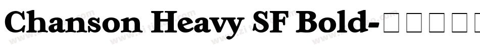 Chanson Heavy SF Bold字体转换